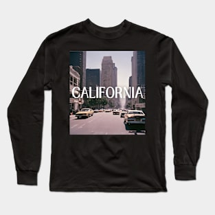 california state usa retro 90s Long Sleeve T-Shirt